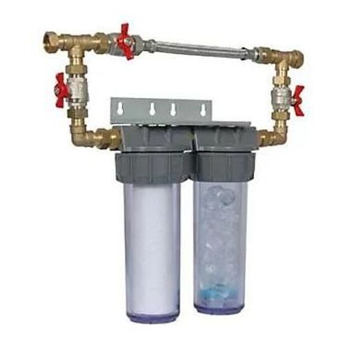 Combiné anti tartre Dualofiltre Super 2 + accessoires + Bypass