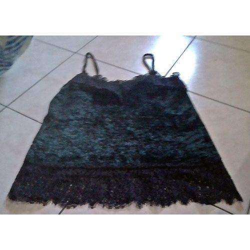 Debardeur Dentelle Velours H&ampm Taille S ..