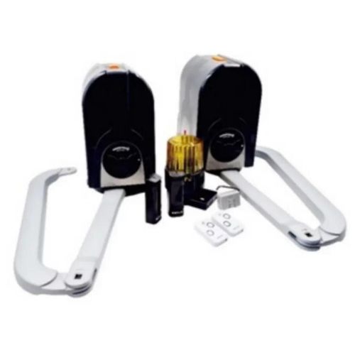 Kit de motorisation sur batterie 24V pour portail battant à bras Compas Genius by FAAC