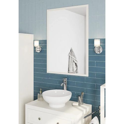 Miroir GoodHome Perma blanc 100 x 70 cm