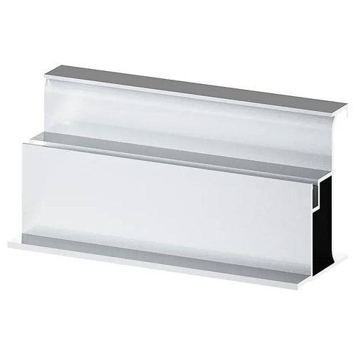 Rail d'extrémité de colonne acier brossé H. 237 cm Caraway Innovo GoodHome
