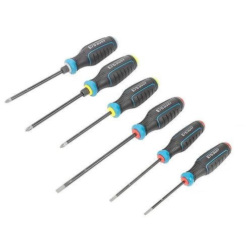 Tournevis Erbauer pointes sablées, 6 pièces