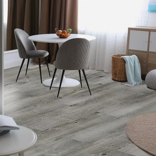 Lame PVC adhésive Poprock rustique gris 15,2 x 91,4 cm GoodHome