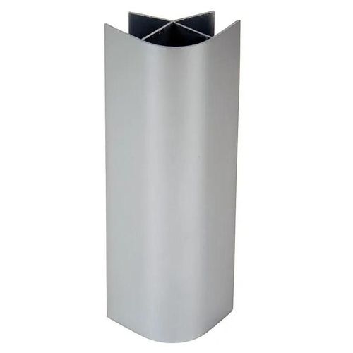 Raccord d'angle droit de plinthe de cuisine Nordlinger 16/19 mm, gris x 4