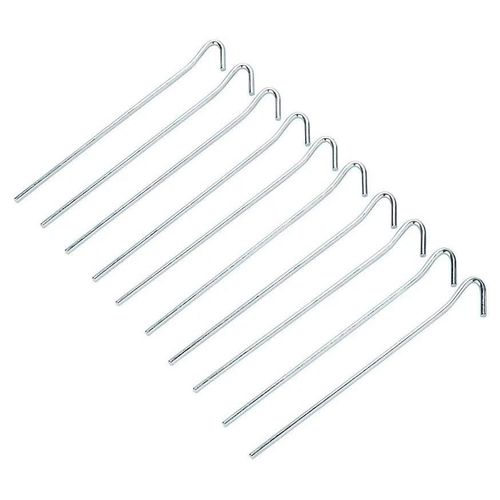 Lot de 10 piquets fil en acier galvanisé ø4 mm x l. 180 mm