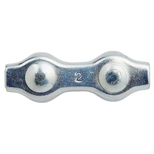 Lot de 2 serre-câbles plats 2 boules pour ø2 mm