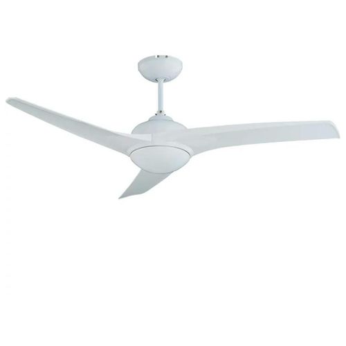 Ventilateur de plafond avec éclairage GoodHome Linto coloris blanc pour pièce de 25 m² Ø.132 cm
