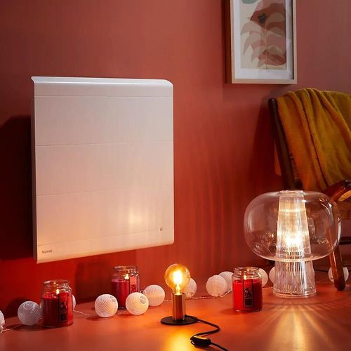 Radiateur électrique double coeur de chauffe Noirot Radiasoft blanc 2000 W