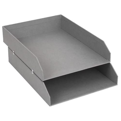 Organiseur range-courriers 2 compartiments Hakan Bigso Box gris