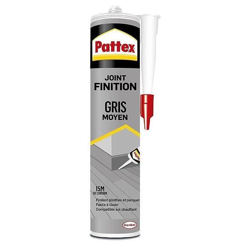 Joint de finition Pattex gris moyen 280ml