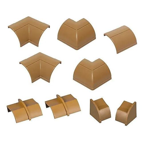 Multi-Pack d'accessoires pour goulotte D-Line effet chêne 22x22mm