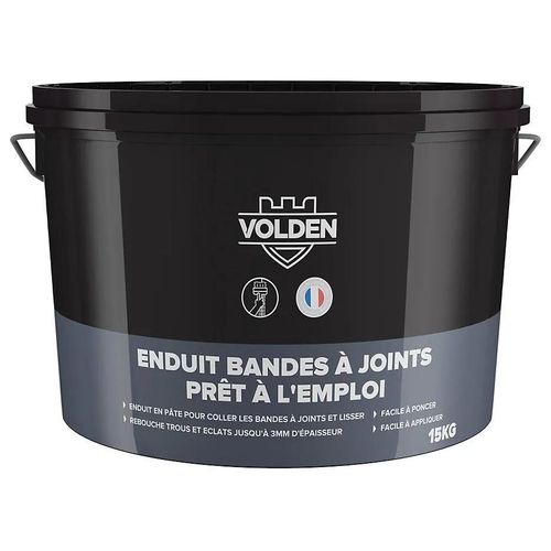 Enduit bande à joint en poudre prêt à l'emploi seau 15 Kg Volden