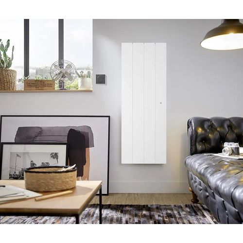 Radiateur électrique à inertie sèche Noirot Fontea Blanc 1500 W Vertical