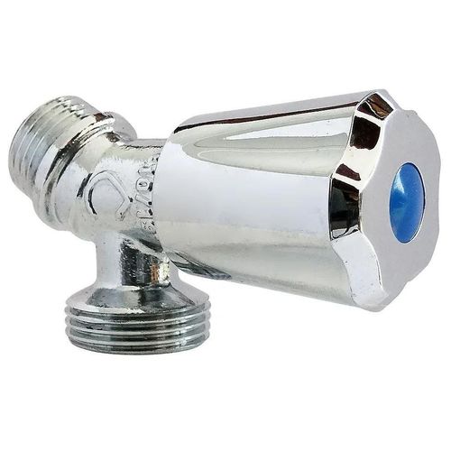 Robinet à sortie de bec inclinée pour raccord machine à laver / installation réseau d'eau, Entrée Mâle 1/2" - Sortie Mâle 3/4" Somatherm for you