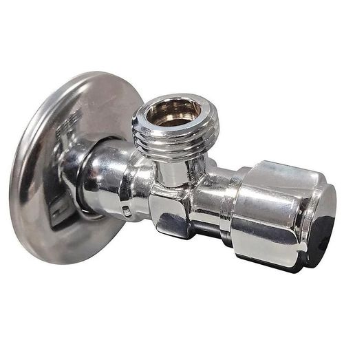 Robinet d'arrêt équerre sous-lavabo long, Mâle 15/21 - Mâle 12/17 Somatherm for you