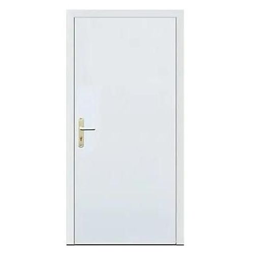 Porte de service acier galvanisé et pvc Hormann Securiserv blanc 90 x h.204,8 cm poussant droit
