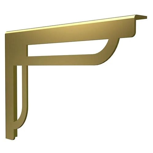 Lot de 2 équerres Gatsby à visser L. 23,3 cm Cime métal doré
