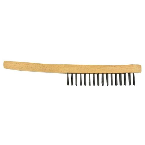 Brosse de décapage Tivoly manche bois et fil acier rond laitonné