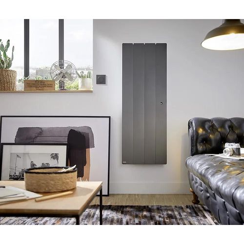 Radiateur électrique à inertie sèche Noirot Fontea Gris 1500 W Vertical