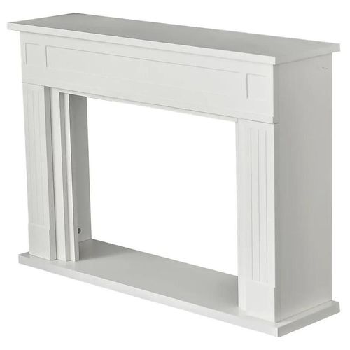 Cadre d'habillage de foyer pour insert GoodHome blanc