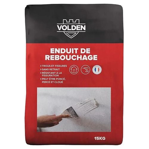 Enduit de rebouchage en poudre 15 Kg Volden