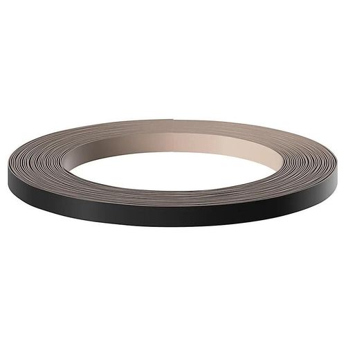 Bande de chant pour joue de finition GoodHome Stevia noir mat Ep. 0,53 mm x L. 10 m