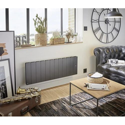 Radiateur électrique à inertie sèche Noirot Fontea Gris 1000 W Bas