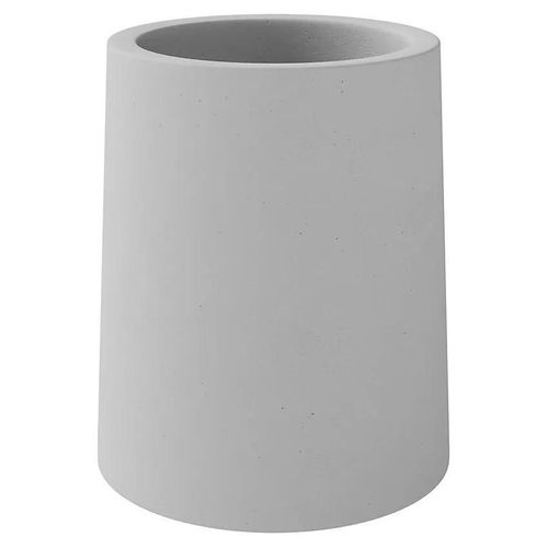 Gobelet GoodHome Elland en béton et polystyrène coloris gris nuage Ø8,8 x H.10 cm
