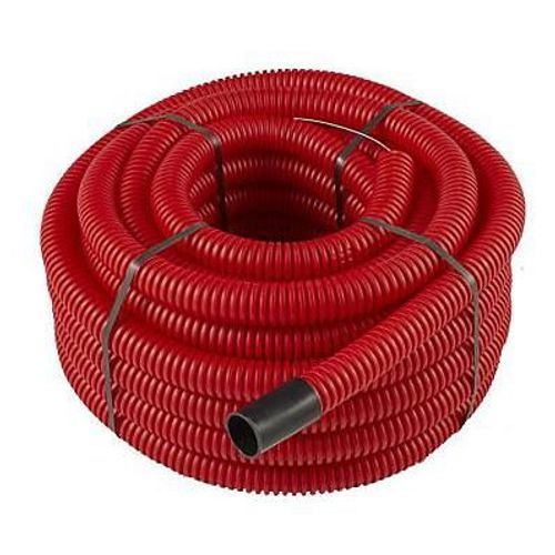 Gaine pour réseaux enterrés rouge Ø 40 mm x 25 m Fitt