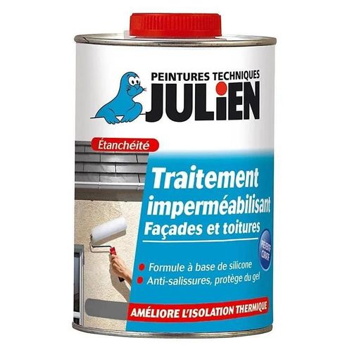 Traitement imperméabilisant façades et toitures Julien mat blanc cassé 2,5L