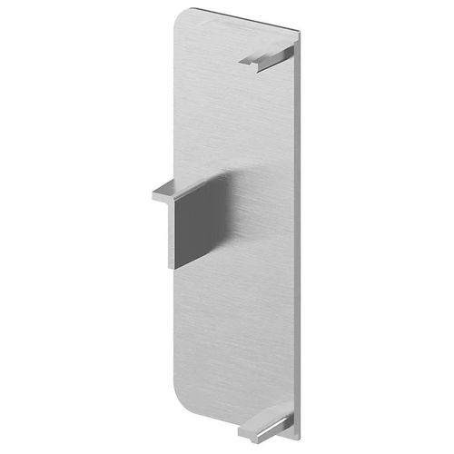 Lot de 2 embouts de rails pour tiroir acier brossé Caraway Innovo GoodHome