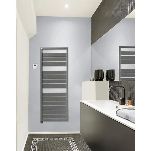 Sèche-serviettes électrique à inertie fluide Acova Astrakan gris 750W
