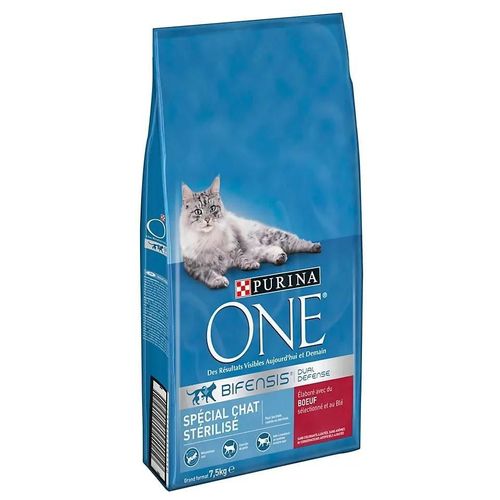 Croquettes Pour Chat Stérilisé Au B?uf Purina One 7,5 Kg