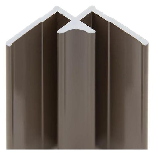 Profilé d'angle intérieur pour panneaux muraux Schulte DécoDesign, taupe