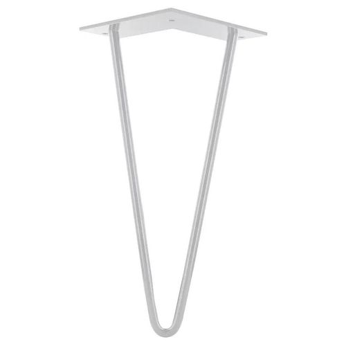 Pied de meuble filaire H. 30 cm Cime acier blanc