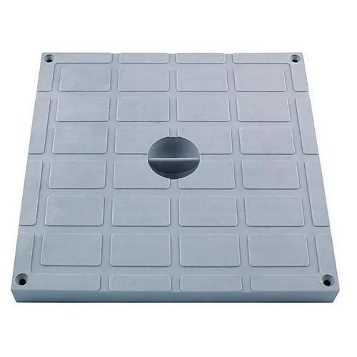 Tampon auto-piéton gris 200 x 200 mm Fitt