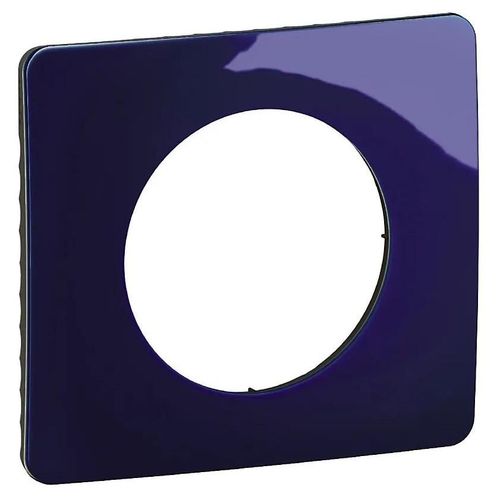 Plaque de finition 1 poste Legrand Céliane CP0321 coloris bleu de four l.90 x P.9 x H.82 mm