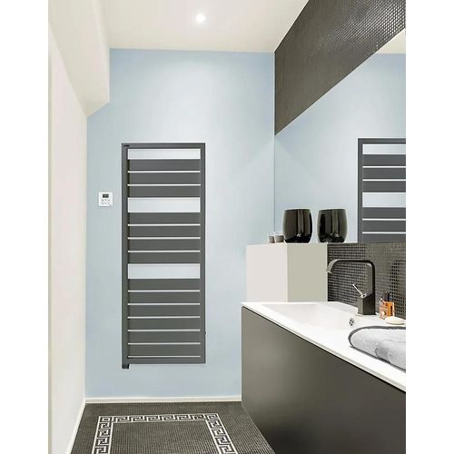 Sèche-serviettes électrique à inertie fluide Acova Astrakan anthracite 750W