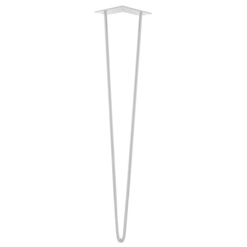 Pied de meuble filaire H. 71 cm Cime acier blanc