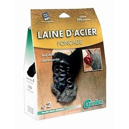 Laine d'acier de ponçage Gerlon 500g