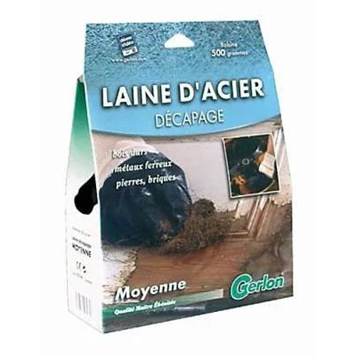 Laine d'acier décapage moyen Gerlon 500g