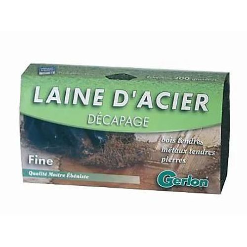 Laine d'acier décapage fin Gerlon 200g