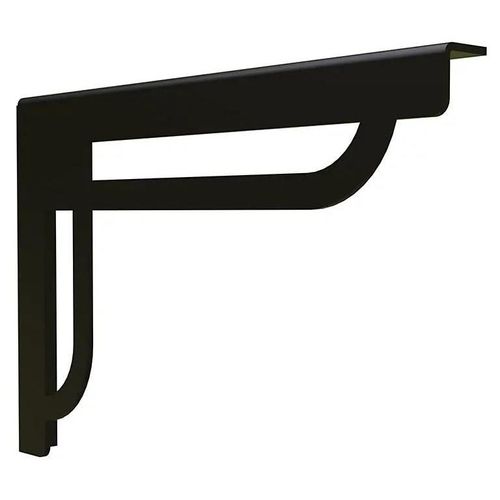Lot de 2 équerres Gatsby à visser L. 23,3 cm Cime métal noir