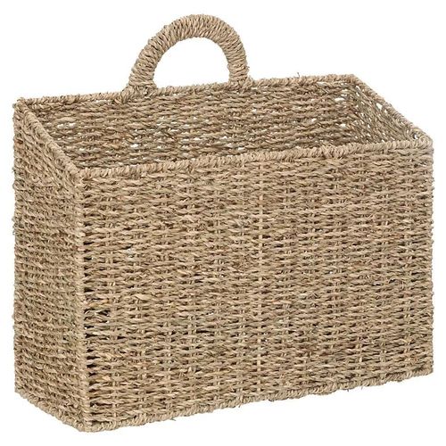 Panier rectangulaire à suspendre Atmosphera Cora beige