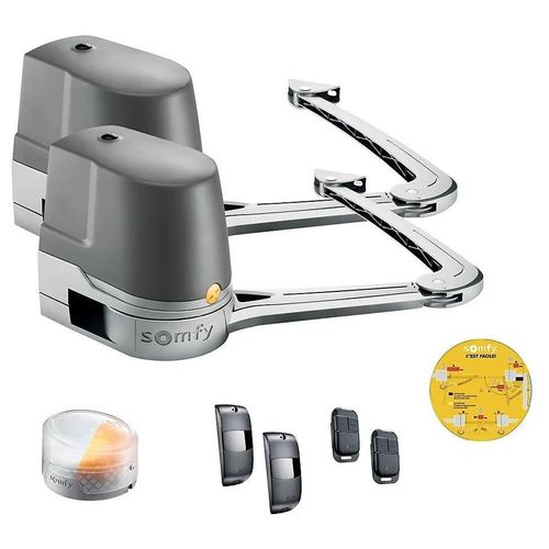 Kit de motorisation à bras Evolvia Flash Somfy pour portail battant