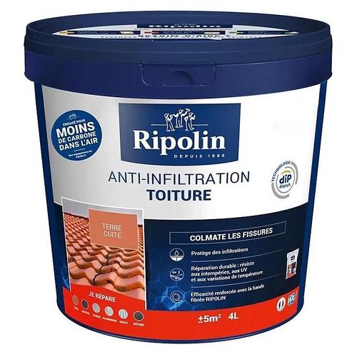 Anti-infiltration toiture Ripolin terre cuite 4L