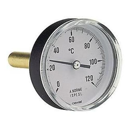 Thermomètre à cadran à dilatation de liquide Somatherm avec tube plongeur L.50 mm Ø80mm