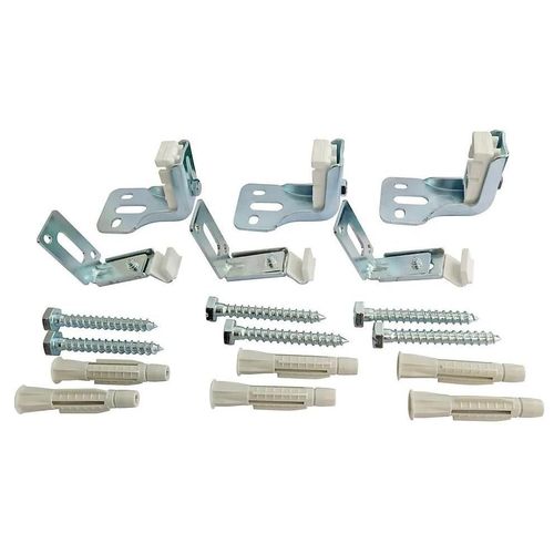 Jeu de 3 fixations réglables pour radiateur acier à panneau sans étrier Somatherm for you