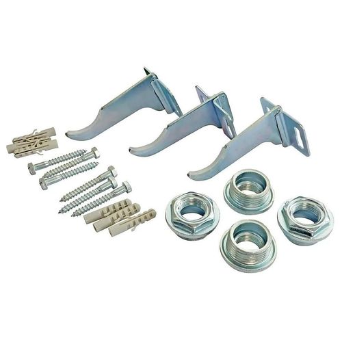 Jeu de 3 fixations réglables pour radiateur en aluminium + Kit de réductions (2 réductions droites et 2 réductions gauches) Somatherm for you