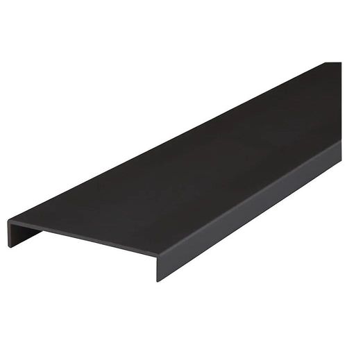 Nez de cloison aluminium noir 10 x 74 mm L.2,6 m
